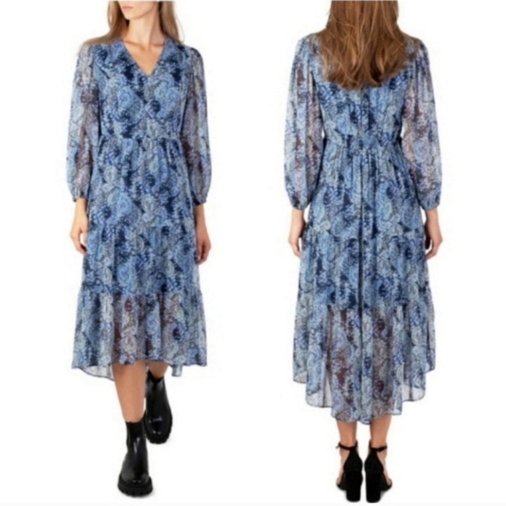 NWT Joie Limited Edition Chiffon Tiered Maxi Dress size M - Picture 1 of 10